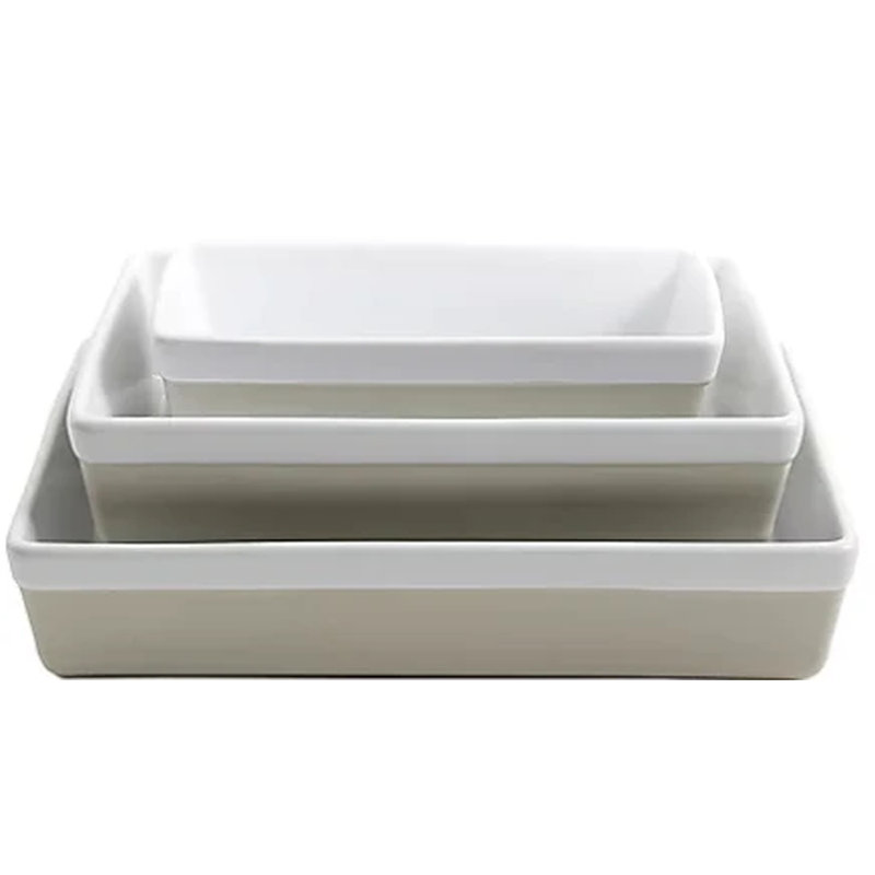 Martha Stewart 3 Piece Stoneware Bakeware Set & Reviews Wayfair